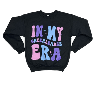 CHEERLEADER ERA BLACK CREWNECK