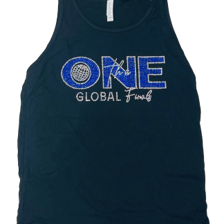 BLACK TANK W/ STONES - THE ONE